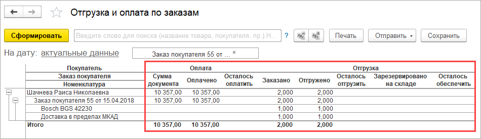 Оплата по курсу отгрузки. По отгрузке и по оплате. Печать отгружено. Сформироваться отчет по отгрузкам и платежам. Не отгружено.